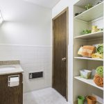 The bathroom in our one bedroom model apartment